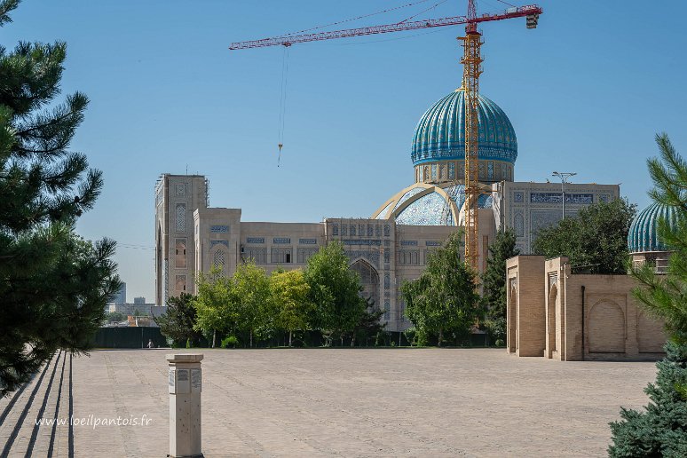 20230607__00789-68 Centre de la civilisation islamique: cet énorme projet abritera en particulier le Coran d'Osman, le plus vieux Coran du monde. Plusieurs entreprises françaises...