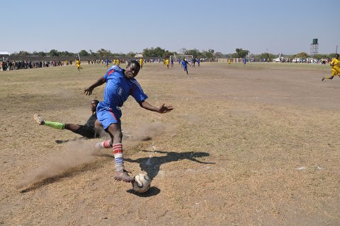 DSD_5446 Zambie, Mongu, capitale du Barotsland, championnats nationaux scolaires de foot et volley